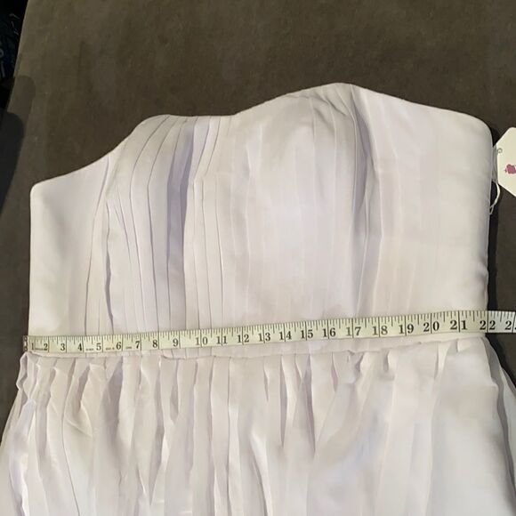 Women’s Elegant White Strapless Full Length Chiffon Prom Party Formal Dress XXXL - Picture 3 of 8